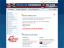 Tablet Screenshot of feuerwehr-wilster.de